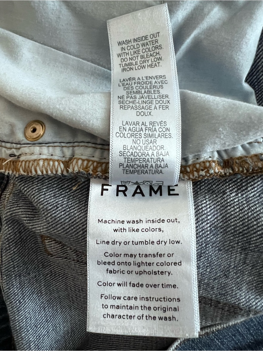 FRAME Denim Le Garçon Scorpion High Rise Straight Crop Jeans Distressed Size 28 - Picture 9 of 10